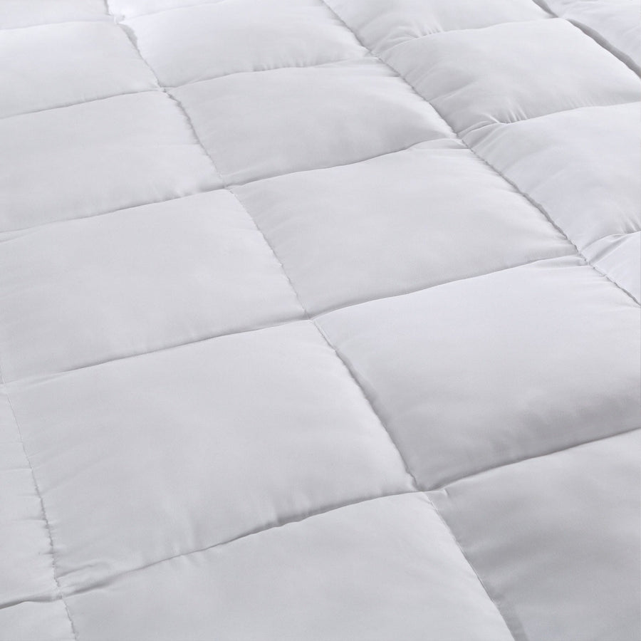 NNEDSZ Comfort 1000GSM Luxury Bamboo Fabric Gusset Mattress Pad Topper Cover King White-0