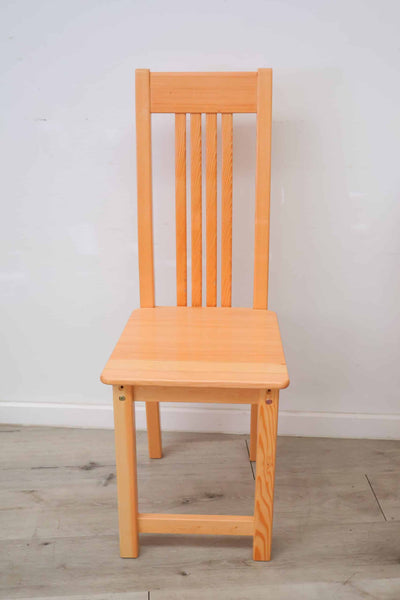 Slatted Black Wooden Chair-0