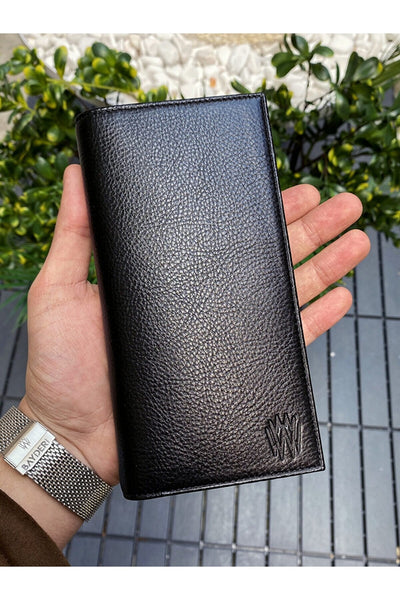 NNEDSZ Leather Phone Wallet - Black-0