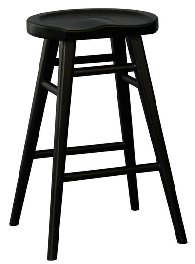 NNEDSZ Scandinavian Timber Kitchen Counter Stool (Black)-0