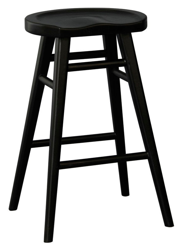 NNEDSZ Scandinavian Timber Kitchen Counter Stool (Black)-0