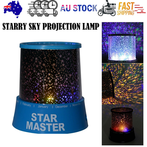 simple Romantic LED Starry Night Sky Galaxy Projector Lamp Star Cosmos Party Home Decor black