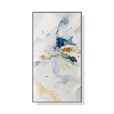 NNEDSZ Wall Art 40cmx80cm Abstract Watercolour Style Black Frame Canvas-0