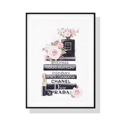 NNEDSZ Wall Art 60cmx90cm Fashion Book Black Frame Canvas-0