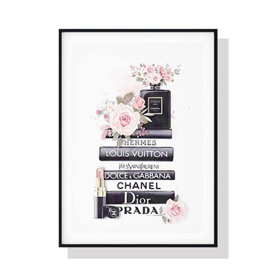 NNEDSZ Wall Art 60cmx90cm Fashion Book Black Frame Canvas-0