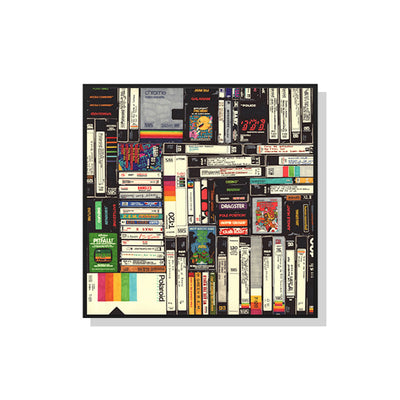 NNEDSZ Wall Art 90cmx90cm Book Black Frame Canvas-0