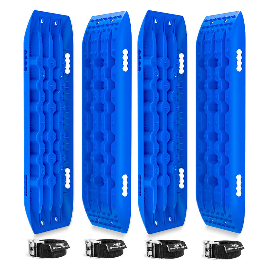 NNEDSZ Recovery Tracks Gen 2.0 10T Sand Mud Snow 2 Pairs Offroad 4WD 4x4 2PC 91CM Blue-0