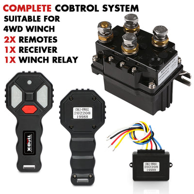NNEDSZ Winch Solenoid Relay Wiring Controller 500A 12V and 150ft Wireless Remote-0