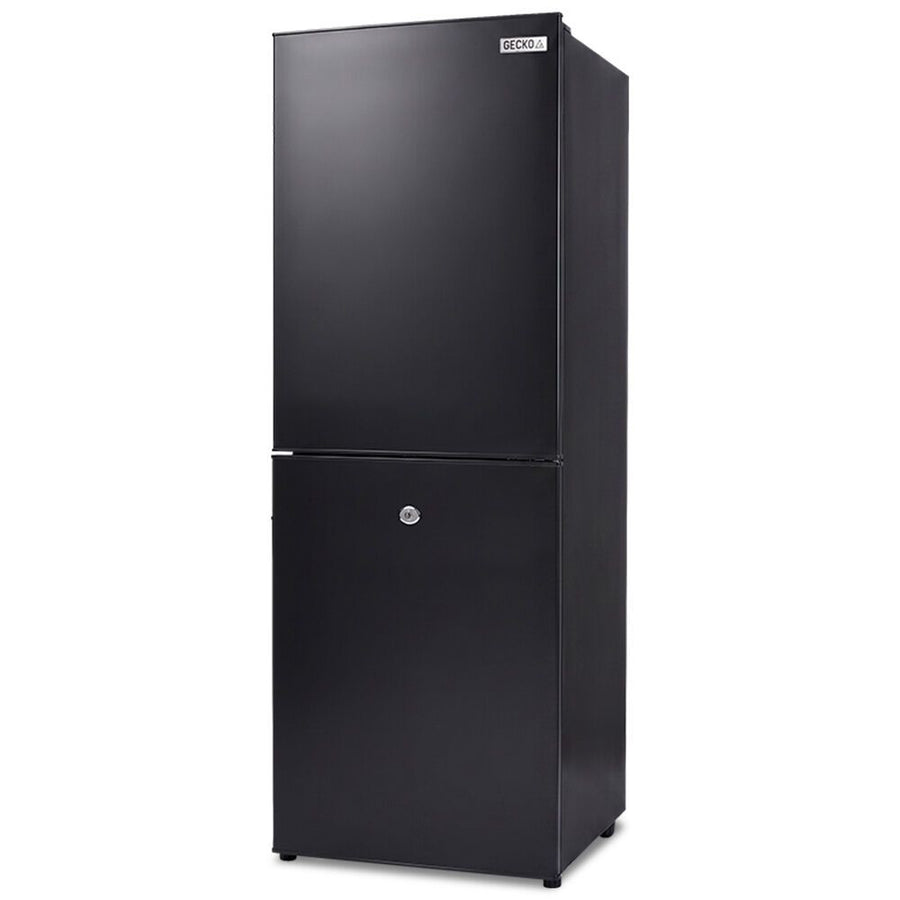 GECKO 160L Upright Portable Fridge / Freezer, 12V/24V for Motorhome, Tiny Home, Off-grid and Caravan, Black