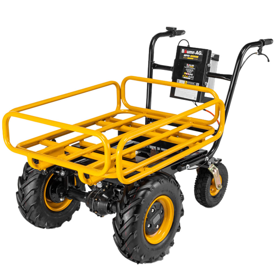 NNEDSZ Baumr-AG 40V Battery Powered Material Handling Dumper Wheelbarrow Motorised Electric, 300kg Capacity-0