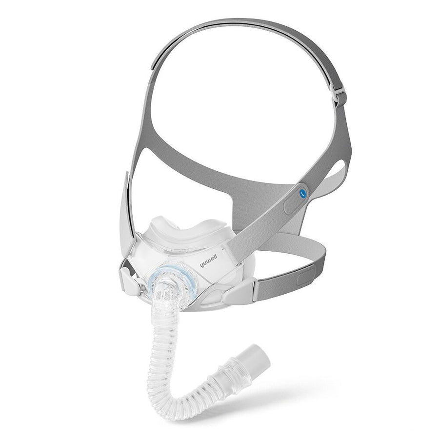 Yuwell Breathwear II Oral-nasal CPAP Mask, Full Face 4-30cmH2O Therapy, 22mm Connector, 25dB Quiet Airflow, Low Resistance Anti-Asphyxia Valve