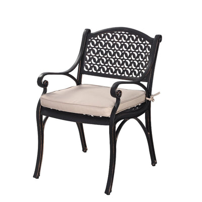 NNEDSZ Cherise Cast Aluminium Chairs with Cushions (1 pair)-0