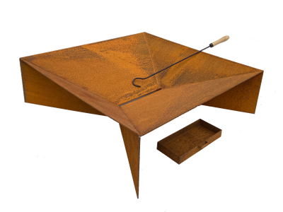 NNEDSZ Firepit with Ash Tray with 0.11" Mild Steel-0