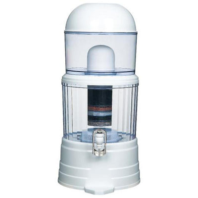 NNEDSZ 14L Benchtop 8 Stage Water Filter - Ceramic Carbon Mineral Stone Silica Purifier-0