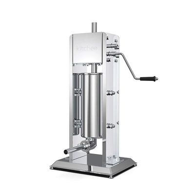 NNEDSZ 5L Manual Vertical Sausage Filler - Stainless Stuffer Meat Press Machine-0