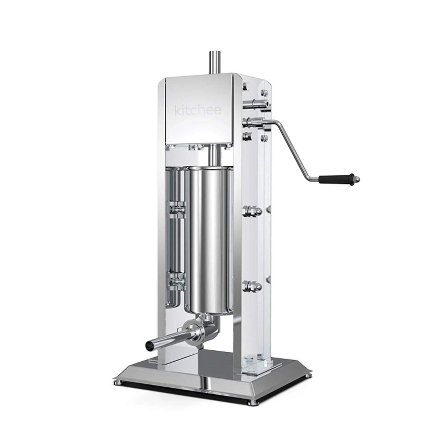 NNEDSZ 5L Manual Vertical Sausage Filler - Stainless Stuffer Meat Press Machine-0