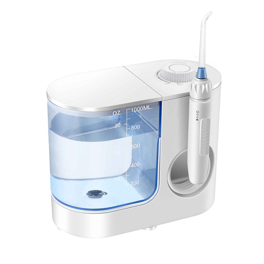 NNEDSZ Water Jet Dental Flosser 1000ml White - Electric Oral Pressure Irrigator-0
