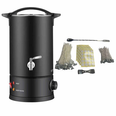 NNEDSZ 10L Candle Wax Heater Black With Tap And Accessories - Candle Wax Melter-0