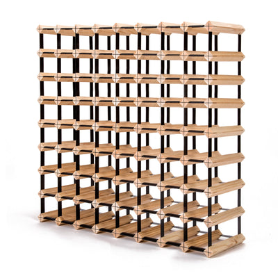 NNEDSZ Timber Wine Rack Storage Cellar Organiser 72 Bottle-0