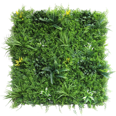 NNEDSZ YES4HOMES 1 SQM Artificial Plant Wall Grass Panels Vertical Garden Foliage Tile Fence 1X1M Green-0