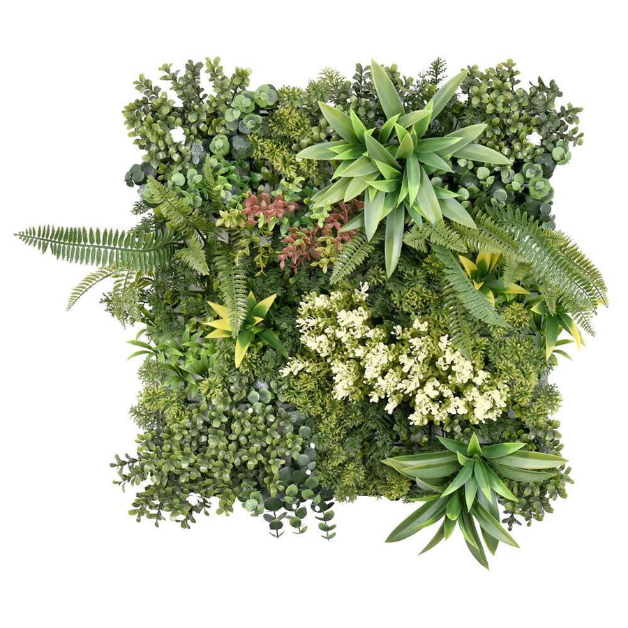 NNEDSZ YES4HOMES 12 Artificial Plant Wall Grass Panels Vertical Garden Foliage Tile Fence 50X50 CM-0
