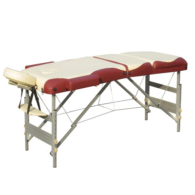 NNEDSZ YES4HOMES 3 Fold Portable Aluminium Massage Table Massage Bed Beauty Therapy-0