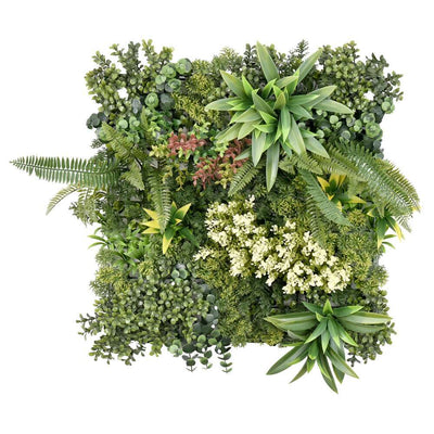 NNEDSZ YES4HOMES 4 Artificial Plant Wall Grass Panels Vertical Garden Foliage Tile Fence 50X50 CM-0