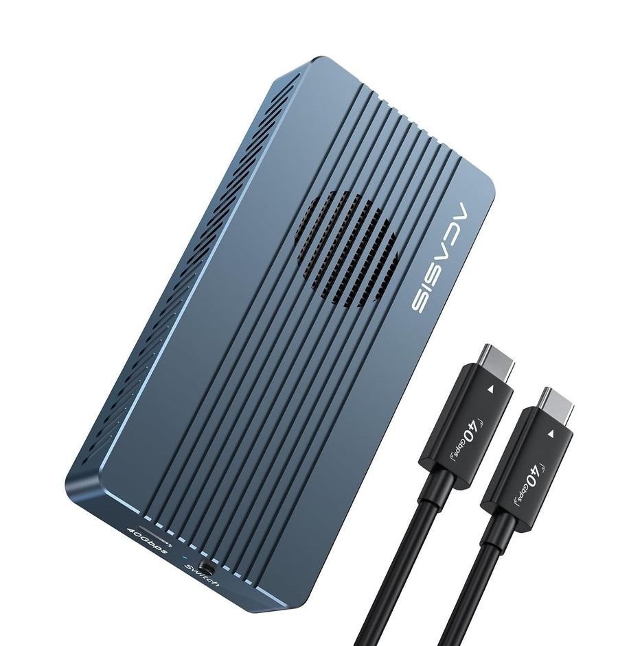 ACASIS TBU405PRO USB4 NVMe M.2 SSD Enclosure 40Gbps 2280 w/ Cooling Fan