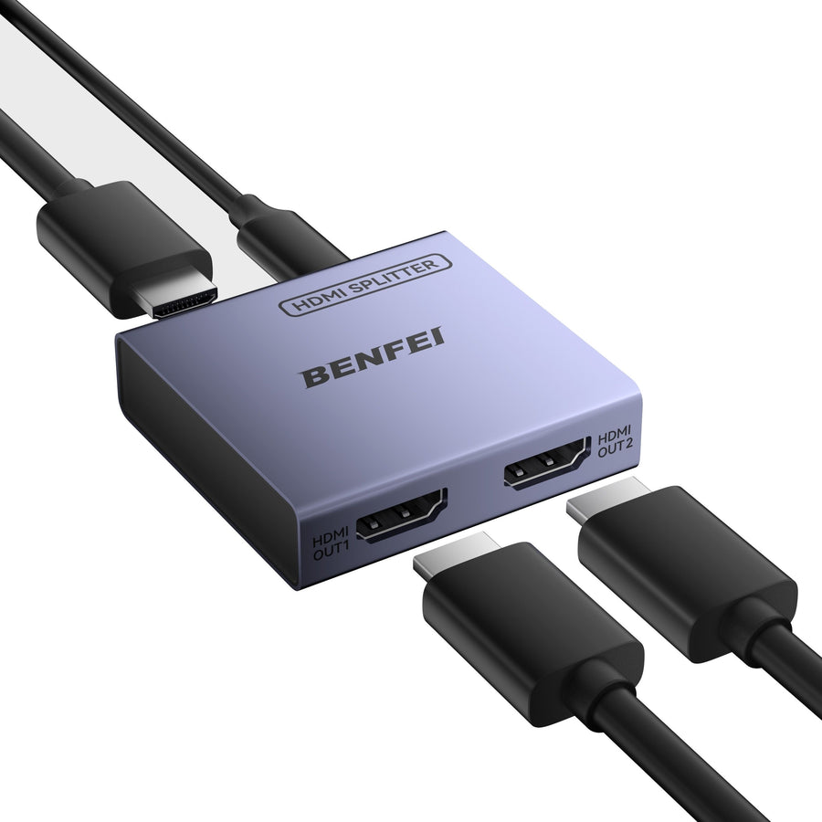 BENFEI 000447GY HDMI Splitter 1-In 2-Out 4K@60Hz