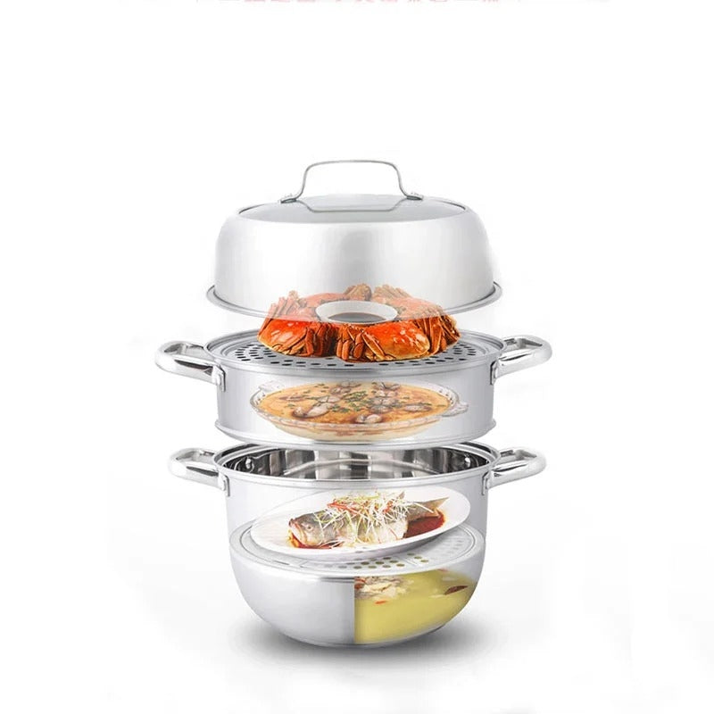 NNEDSZ Zhang Xiao Quan 28cm 3-Tier Steamer-0