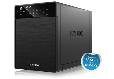 NNEDSZ 4 bay RAID System for 3.5 SATA I / II / III hard disks with USB 3.0 and eSATA (IB-RD3640SU3)-0