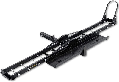 NNEDSZ Motorcycle Motorbike Carrier Rack Towbar Arm Rack Dirt Bike Ramp-0