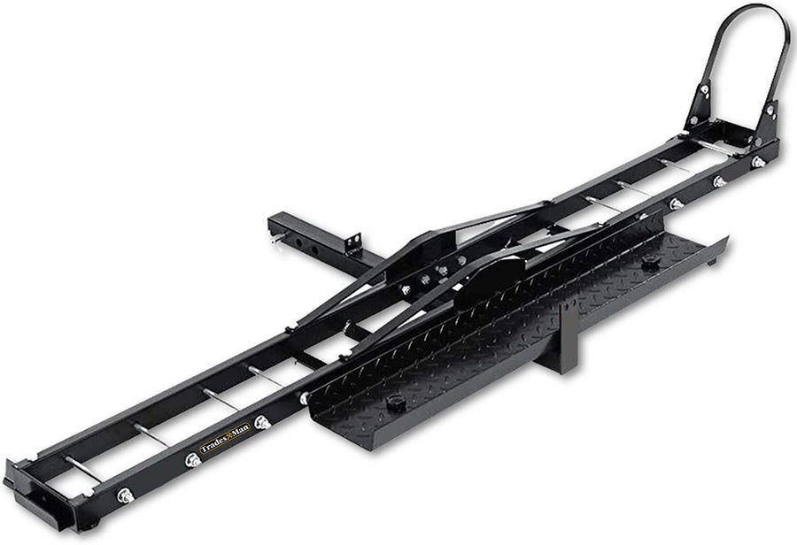 NNEDSZ Motorcycle Motorbike Carrier Rack Towbar Arm Rack Dirt Bike Ramp-0