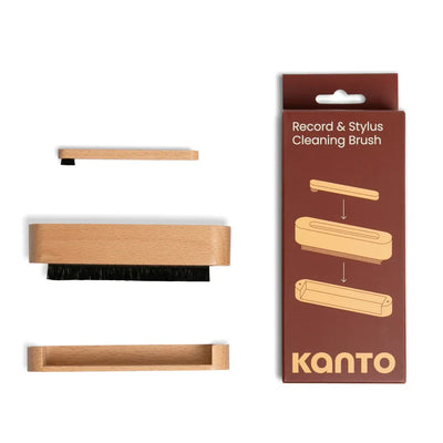 Kanto TT-SB 2-in-1 Carbon Fiber Record and Stylus Cleaning Brush