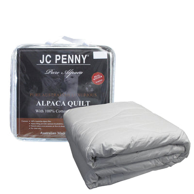 NNEDSZ 350GSM Alpaca Quilt with Cotton Japara Cover - King-0