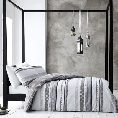 NNEDSZ Gabrielle Grey Quilt Cover Set King-0