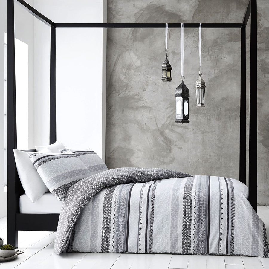 NNEDSZ Gabrielle Grey Quilt Cover Set King-0
