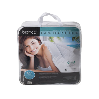 NNEDSZ Bianca 300GSM Relax Right Summer Microfibre Quilt Single-0
