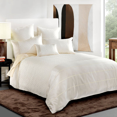 NNEDSZ Bianca Balmain Cream Quilt Cover Set Queen-0