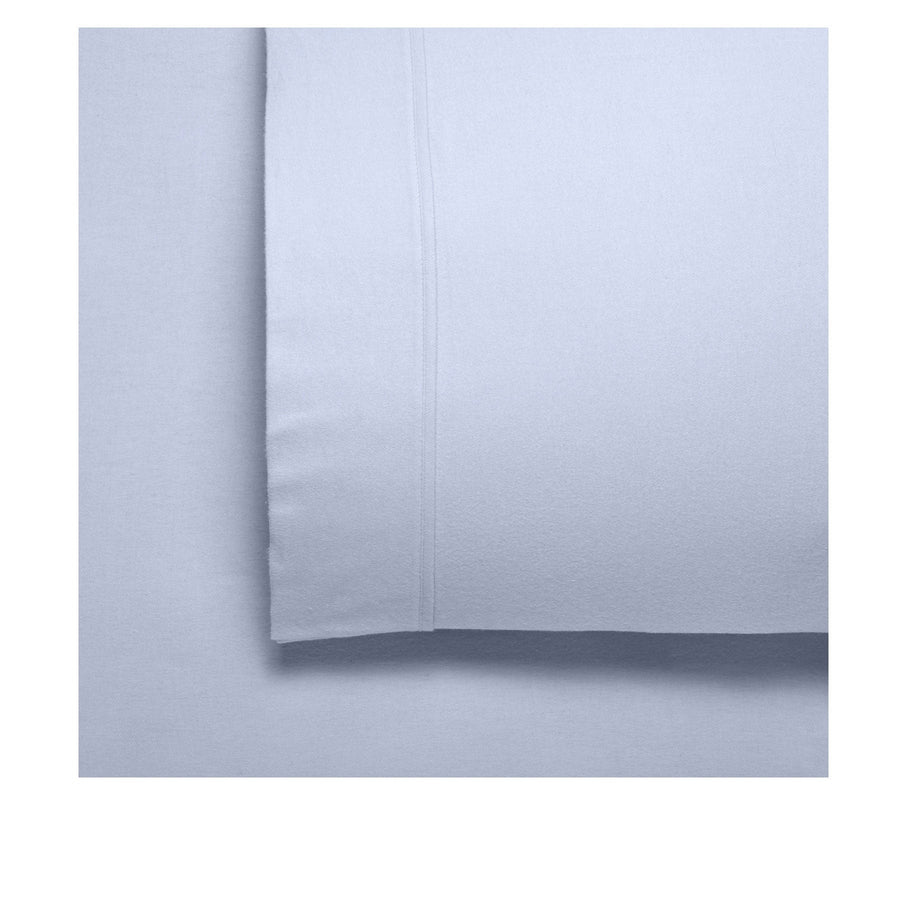 NNEDSZ Bianca Fletcher Flannelette Cotton Sheet Set Steel Blue Super King-0