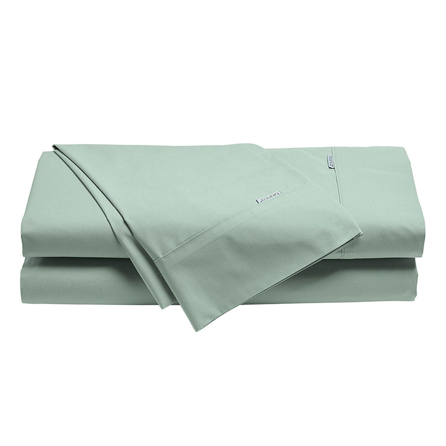 NNEDSZ Bianca Heston Cotton Percale Sheet Set Sage King-0