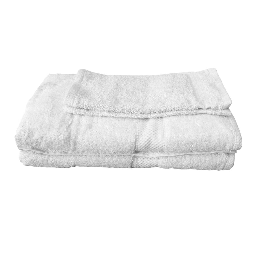 NNEDSZ Pack of 4 - Egyptian Cotton Extra Large Bath Sheets and Face Washers set White-0