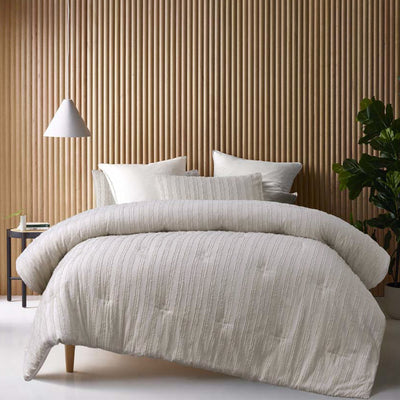 NNEDSZ Vintage Design Homewares Reflections Natural 3 Piece Comforter Set Queen-0