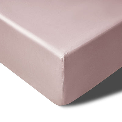 NNEDSZ 400TC Blush Bamboo Cotton Mega / Super Fitted Sheet 50cm Wall Queen-0
