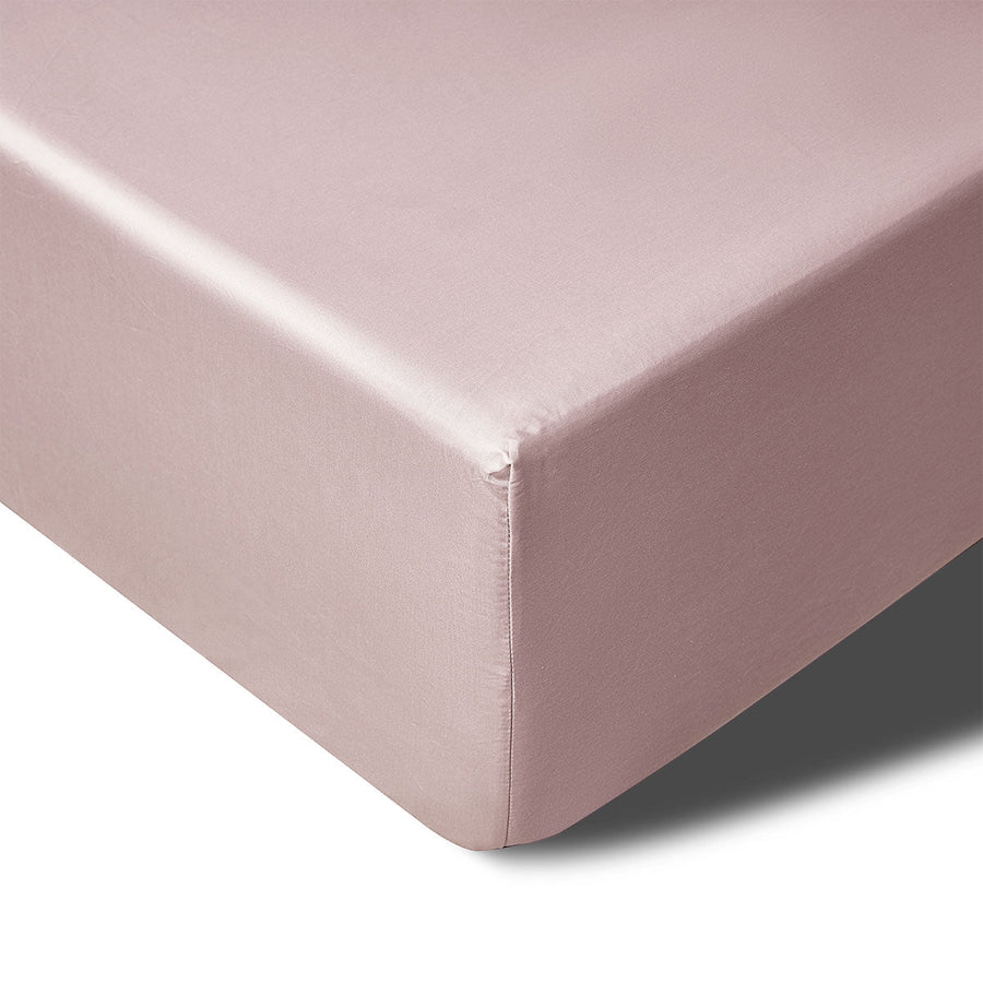 NNEDSZ 400TC Blush Bamboo Cotton Mega / Super Fitted Sheet 50cm Wall Queen-0