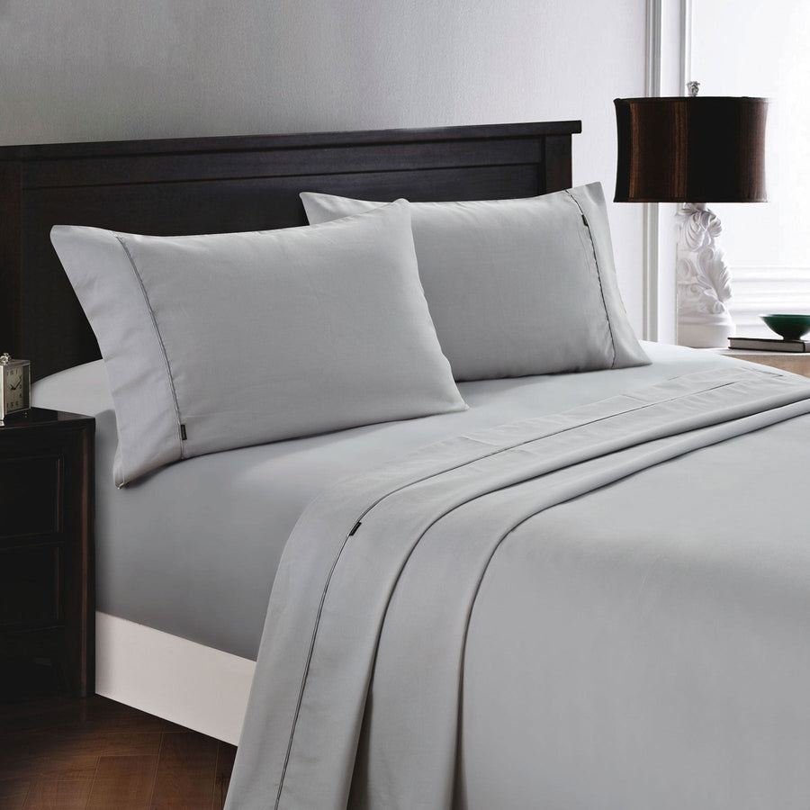NNEDSZ Deluxe Linen 1200TC Cotton Rich Sheet Set Natural King Single-0