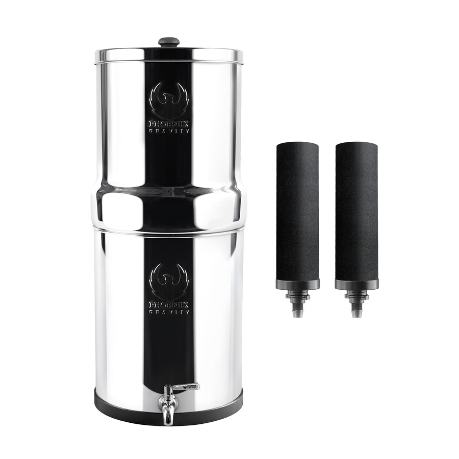 The Phoenix Gravity Water Filter Stainless Steel 304 -12L-0