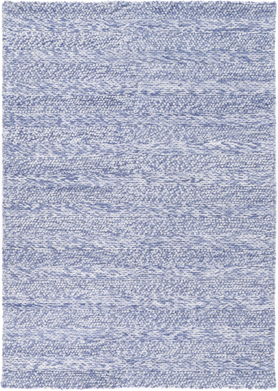 NNEDSZ Ringlets Blue Wool Blend Rug 200x290-0