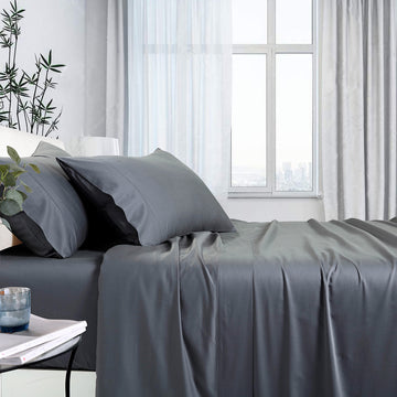 NNEDSZ 1000tc bamboo cotton sheet set mega queen charcoal-0