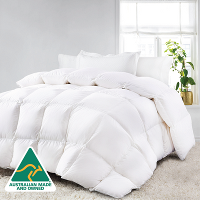 NNEDSZ Luxor Ultra Warm Winter Microfibre Quilt 800GSM (King Single) (Made in Aus)-0